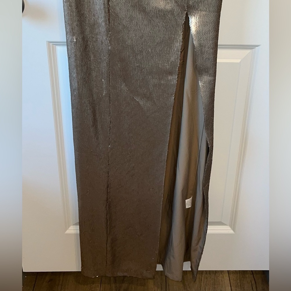 Jadore Australia Evening dress High Slit Sequin Gown Long Dress Party US 6 - Picture 7 of 10
